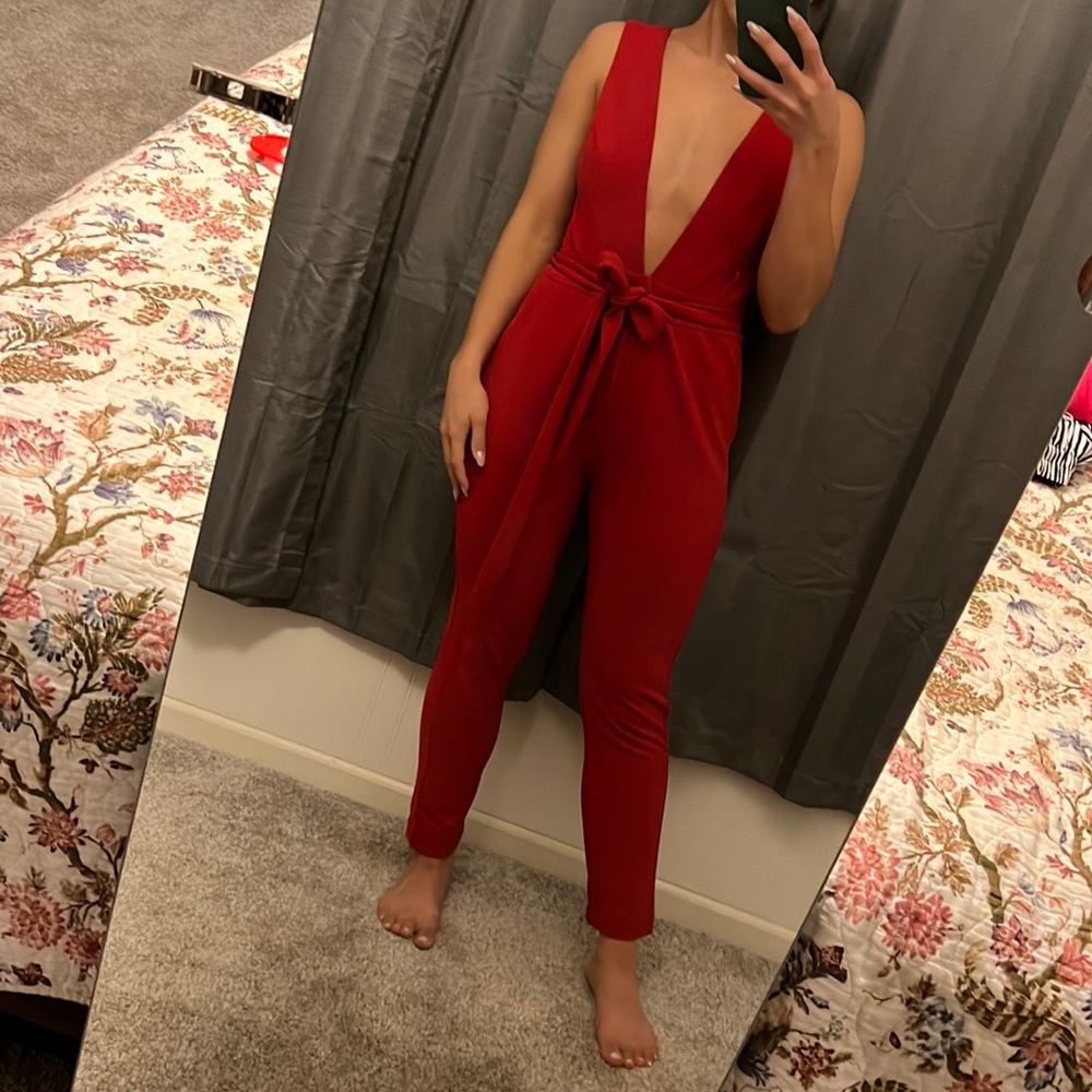 Showpo Red Jumpsuit